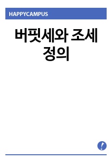버핏세와 조세정의