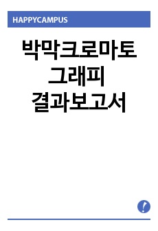 박막크로마토그래피 결과보고서